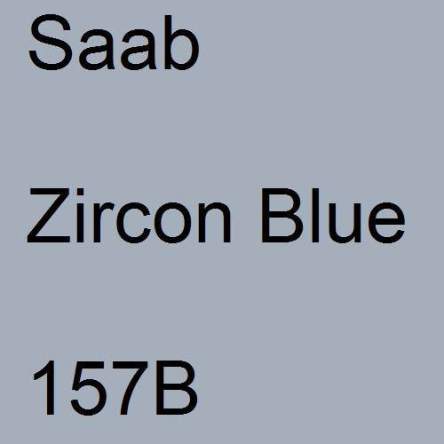 Saab, Zircon Blue, 157B.